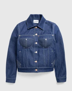 Jean Paul Gaultier Denim Jacket With Contrast Topstitching Madonna Inspired- Outerwear