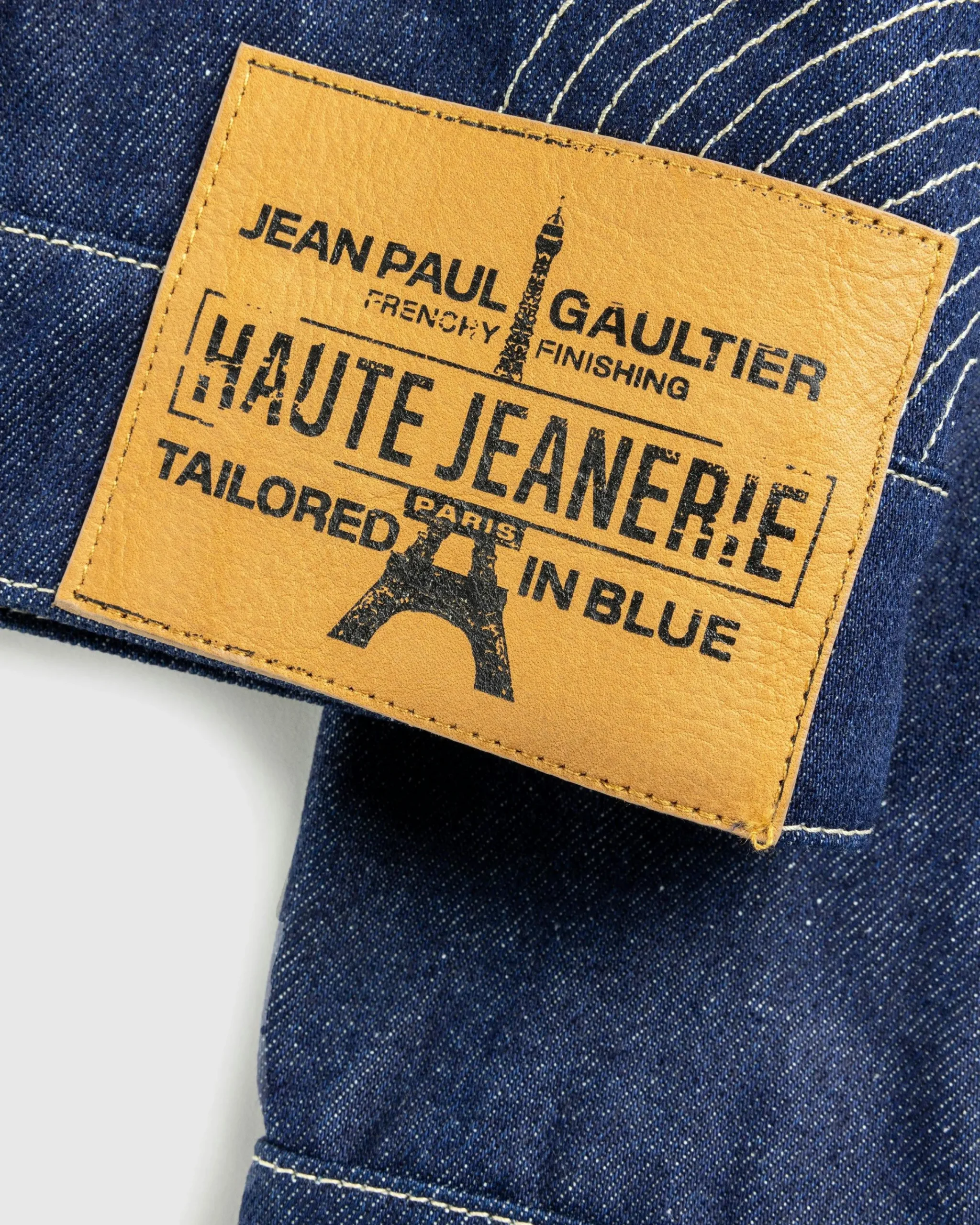 Jean Paul Gaultier Denim Jacket With Contrast Topstitching Madonna Inspired- Outerwear