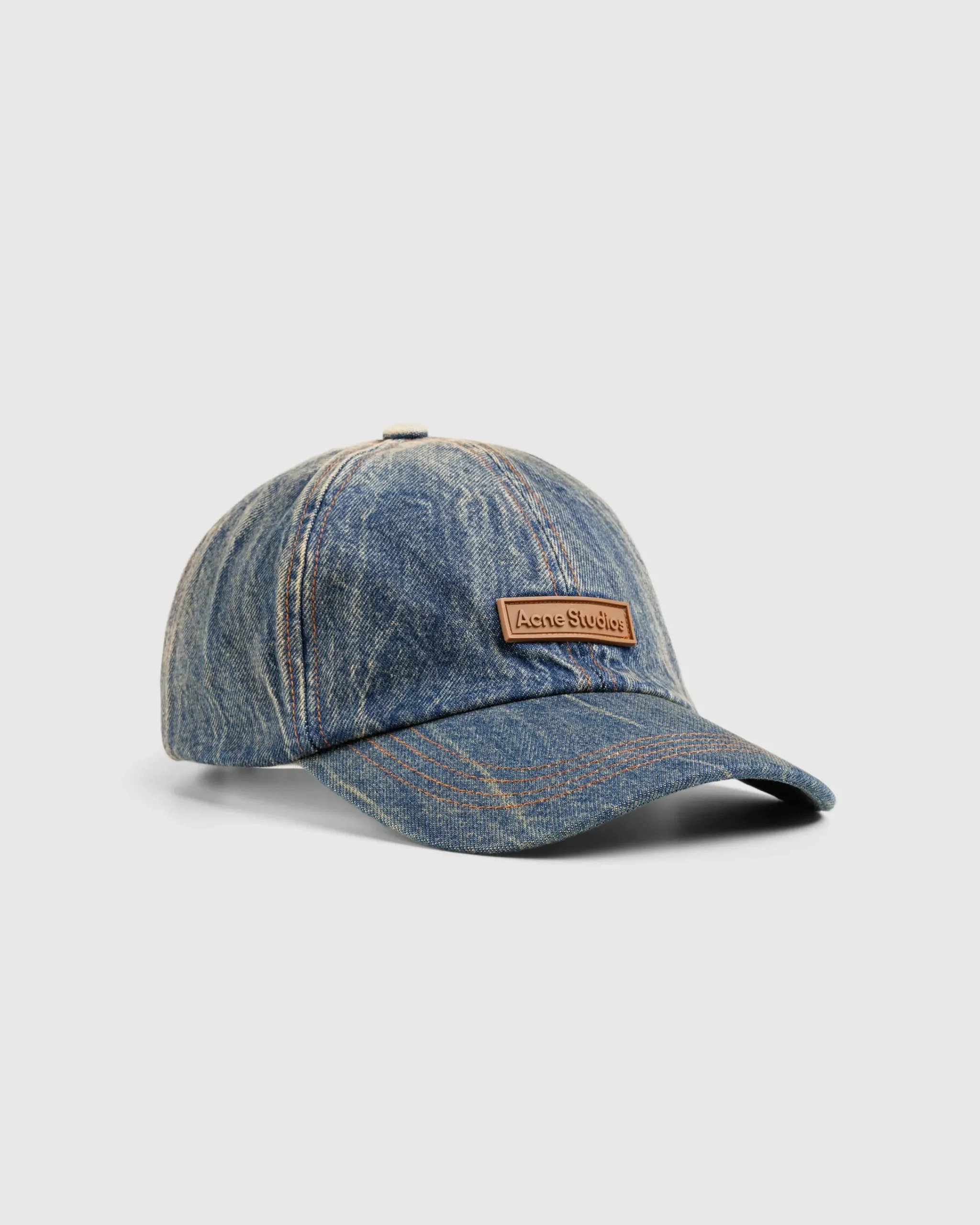 Acne Studios Denim Logo Cap Dark Blue- Hats