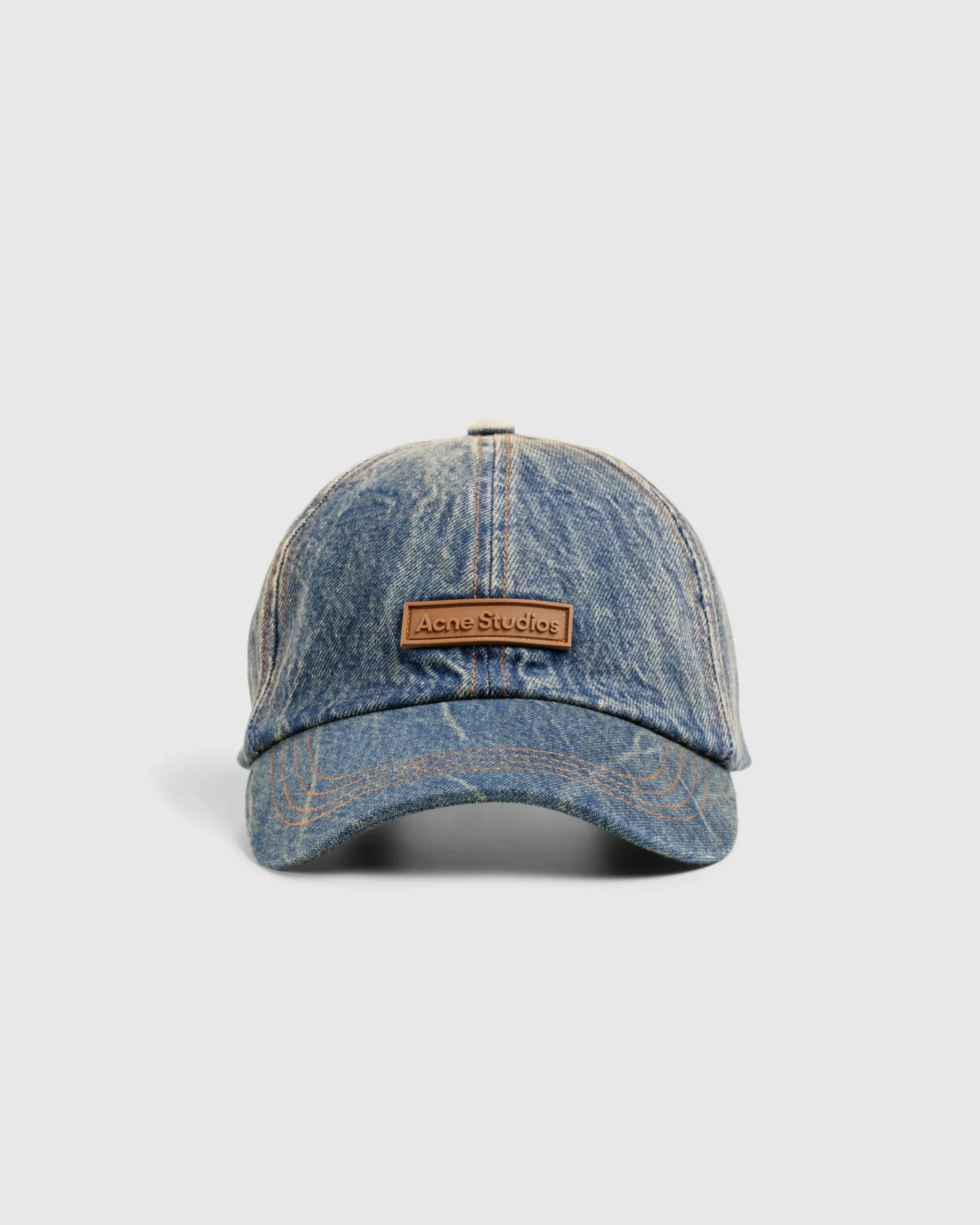 Acne Studios Denim Logo Cap Dark Blue- Hats