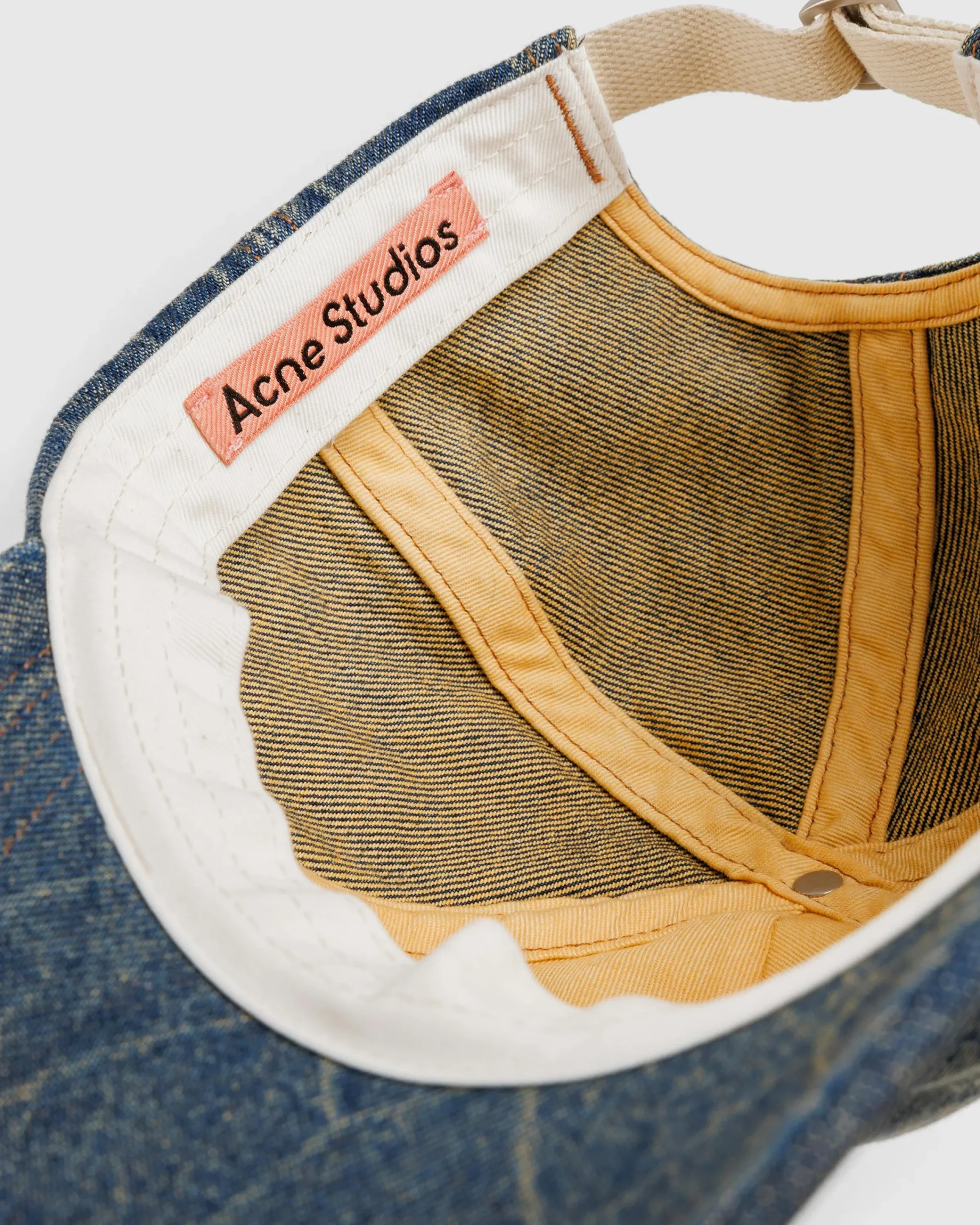 Acne Studios Denim Logo Cap Dark Blue- Hats