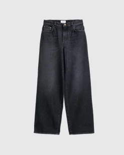 Jean Paul Gaultier Denim Pant Printed "Body Marinière" Vintage Black/White- Pants