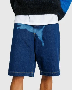 Puma Denim Short Dark Denim- Shorts