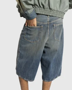 Acne Studios Denim Shorts Dark Blue- Shorts