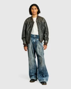 Acne Studios Denim Trousers Stone Grey- Pants