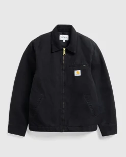 Carhartt WIP Detroit Jacket Black/Aged Canvas- Outerwear