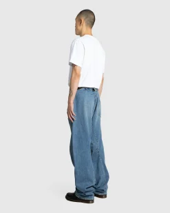 Maison Margiela Diagonal Seam Jeans Medium Blue- Pants