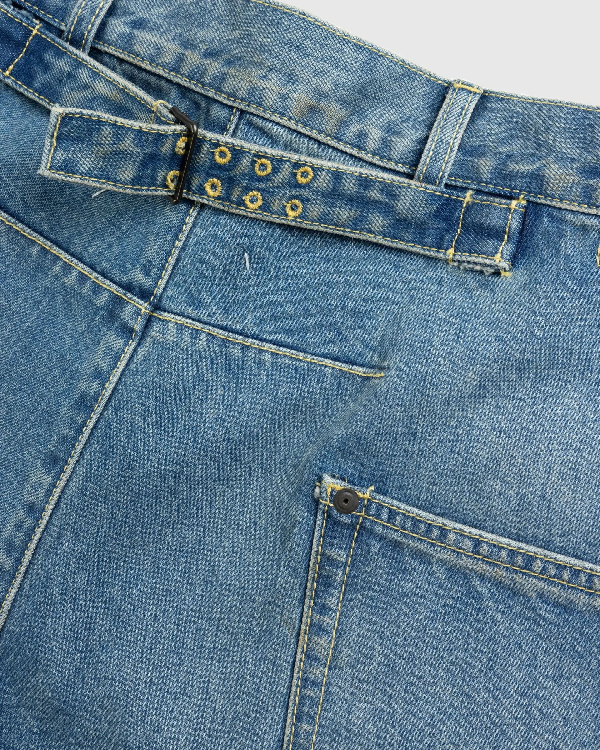 Maison Margiela Diagonal Seam Jeans Medium Blue- Pants