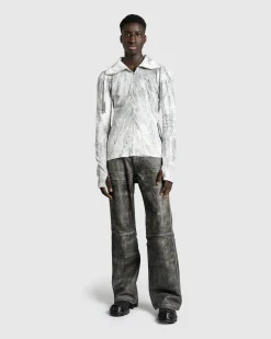 Acne Studios Distressed Leather Pant- Pants
