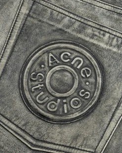 Acne Studios Distressed Leather Pant- Pants