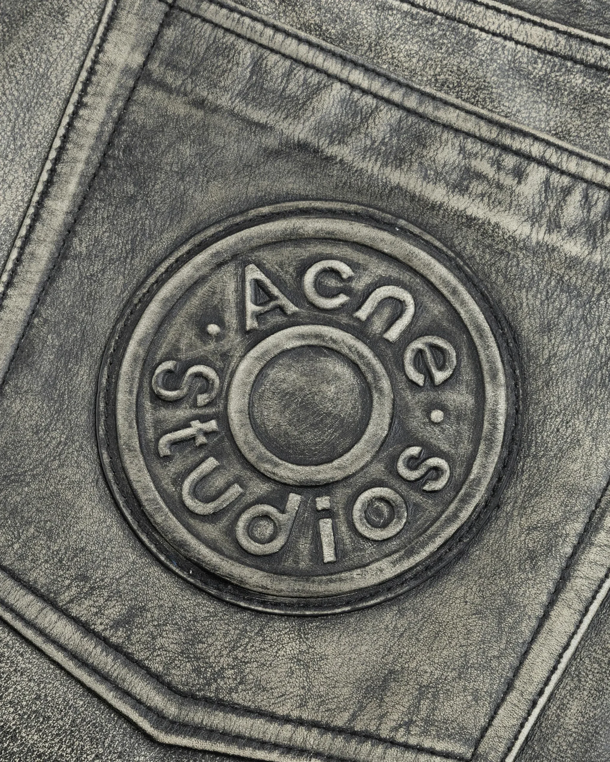 Acne Studios Distressed Leather Pant- Pants