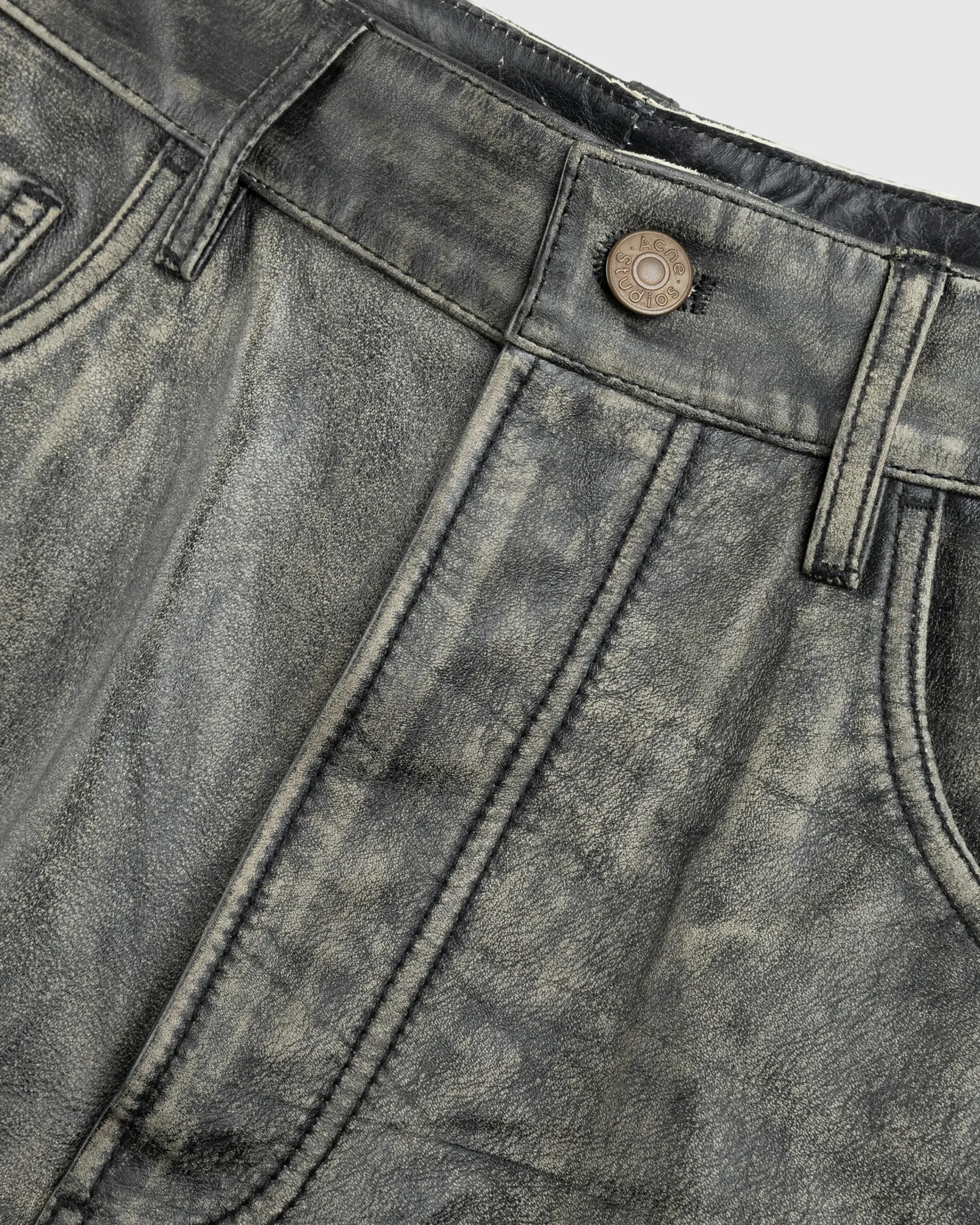 Acne Studios Distressed Leather Pant- Pants