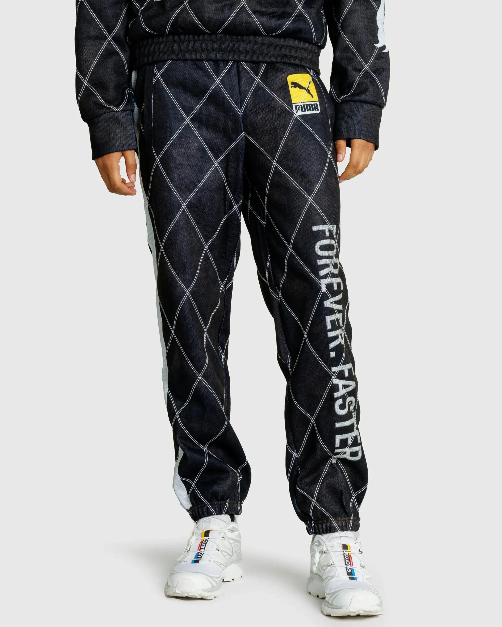 Puma Distressed Sweatpant Black- Pants