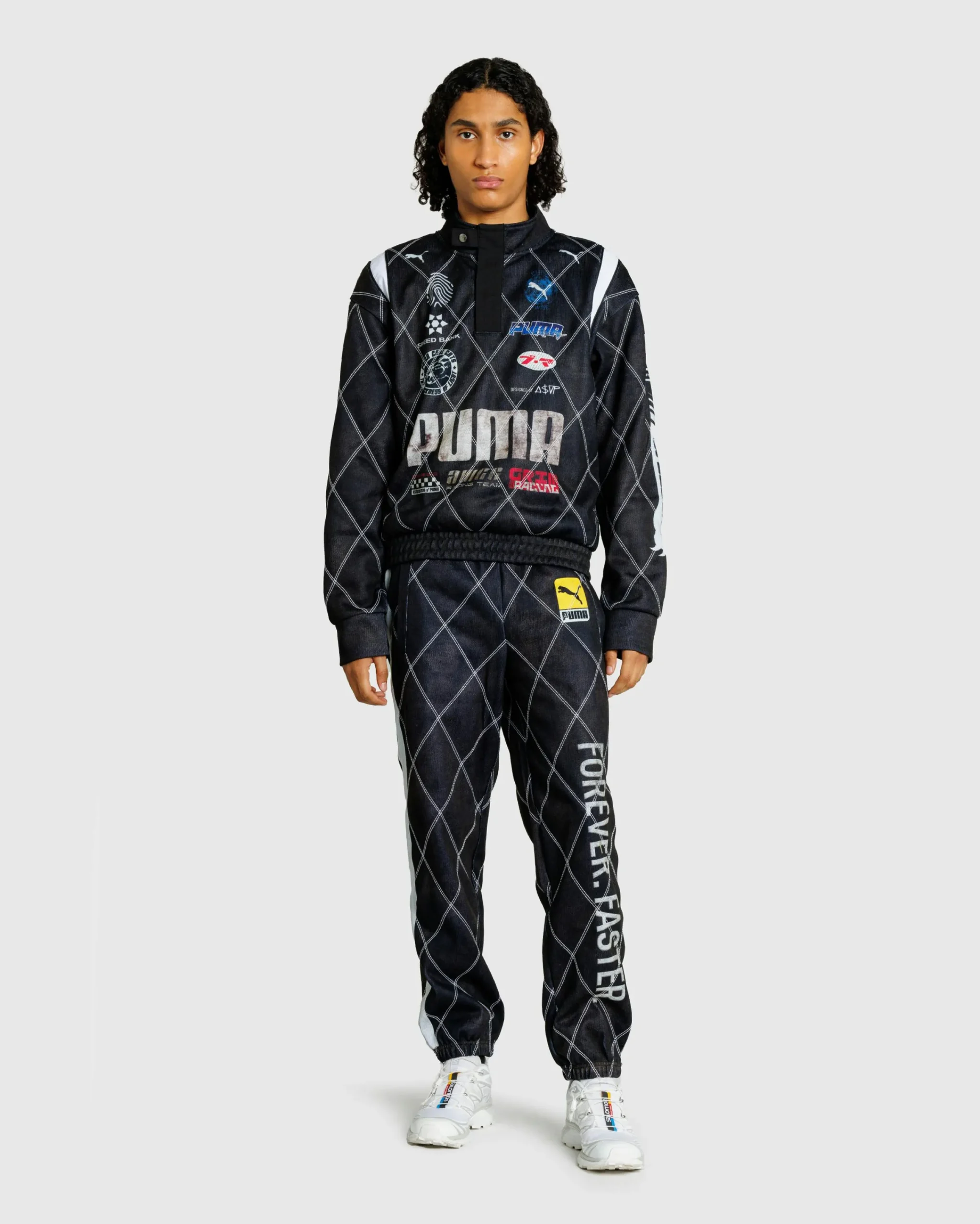 Puma Distressed Sweatpant Black- Pants