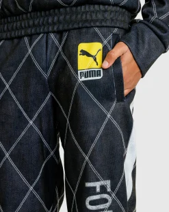 Puma Distressed Sweatpant Black- Pants