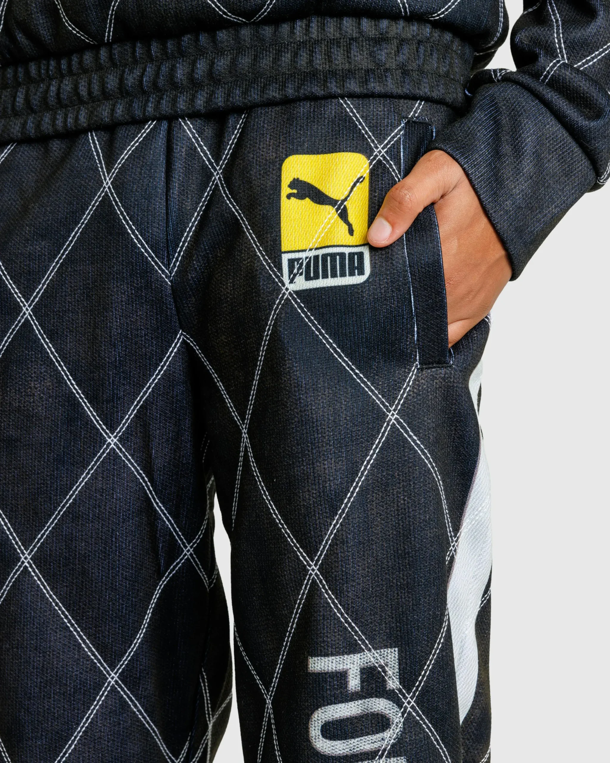 Puma Distressed Sweatpant Black- Pants
