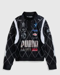 Puma Distressed Sweatshirt  Black- Sweats