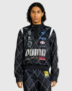 Puma Distressed Sweatshirt  Black- Sweats