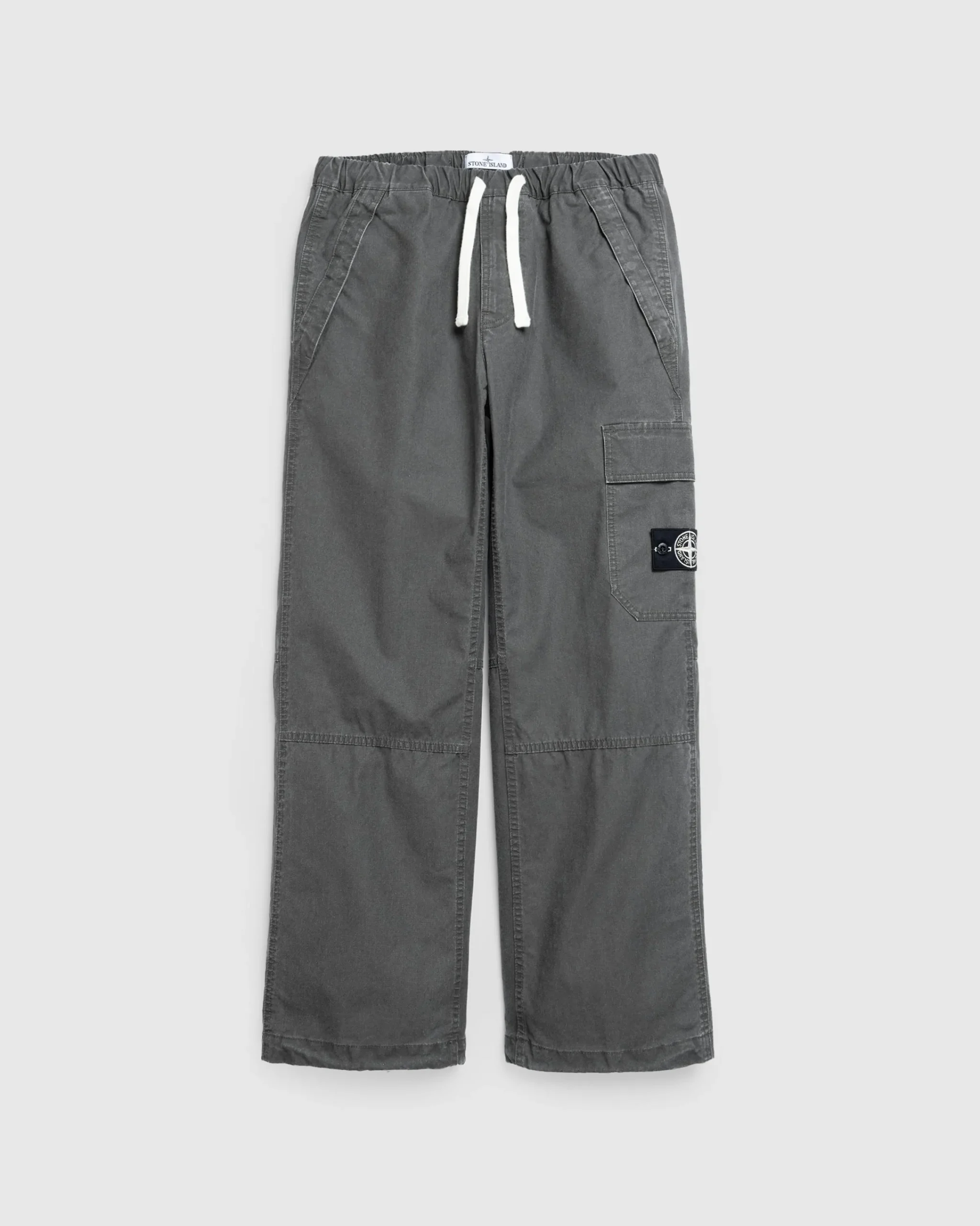 Stone Island Drawstring Pants Lead Grey- Pants