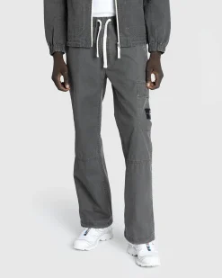 Stone Island Drawstring Pants Lead Grey- Pants