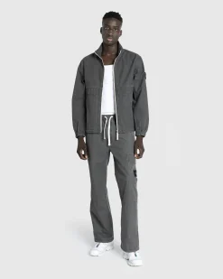 Stone Island Drawstring Pants Lead Grey- Pants