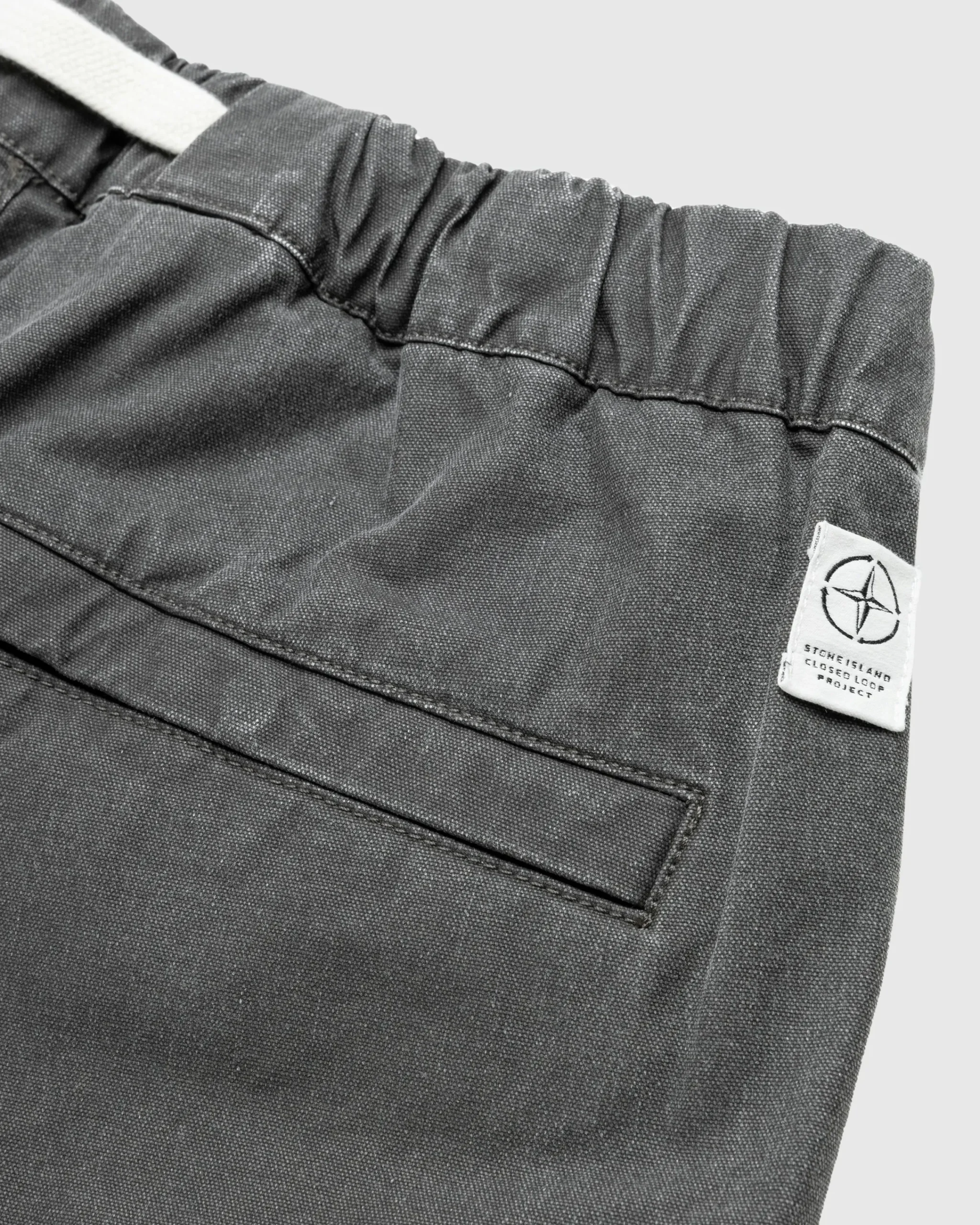 Stone Island Drawstring Pants Lead Grey- Pants
