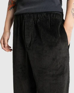 Meta Campania Collective Ed Unlined Exaggerated Cotton Corduroy Drawstring Trousers Dark Chocolate Brown- Pants