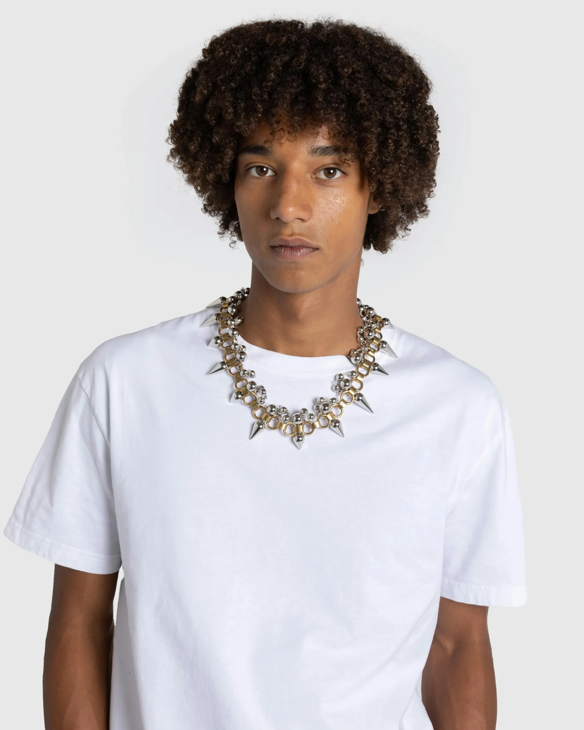 Jil Sander EM6 Necklace 4 Silver/Gold- Jewelry