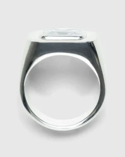 Hatton Labs Emerald Cut Signet Ring- Jewelry
