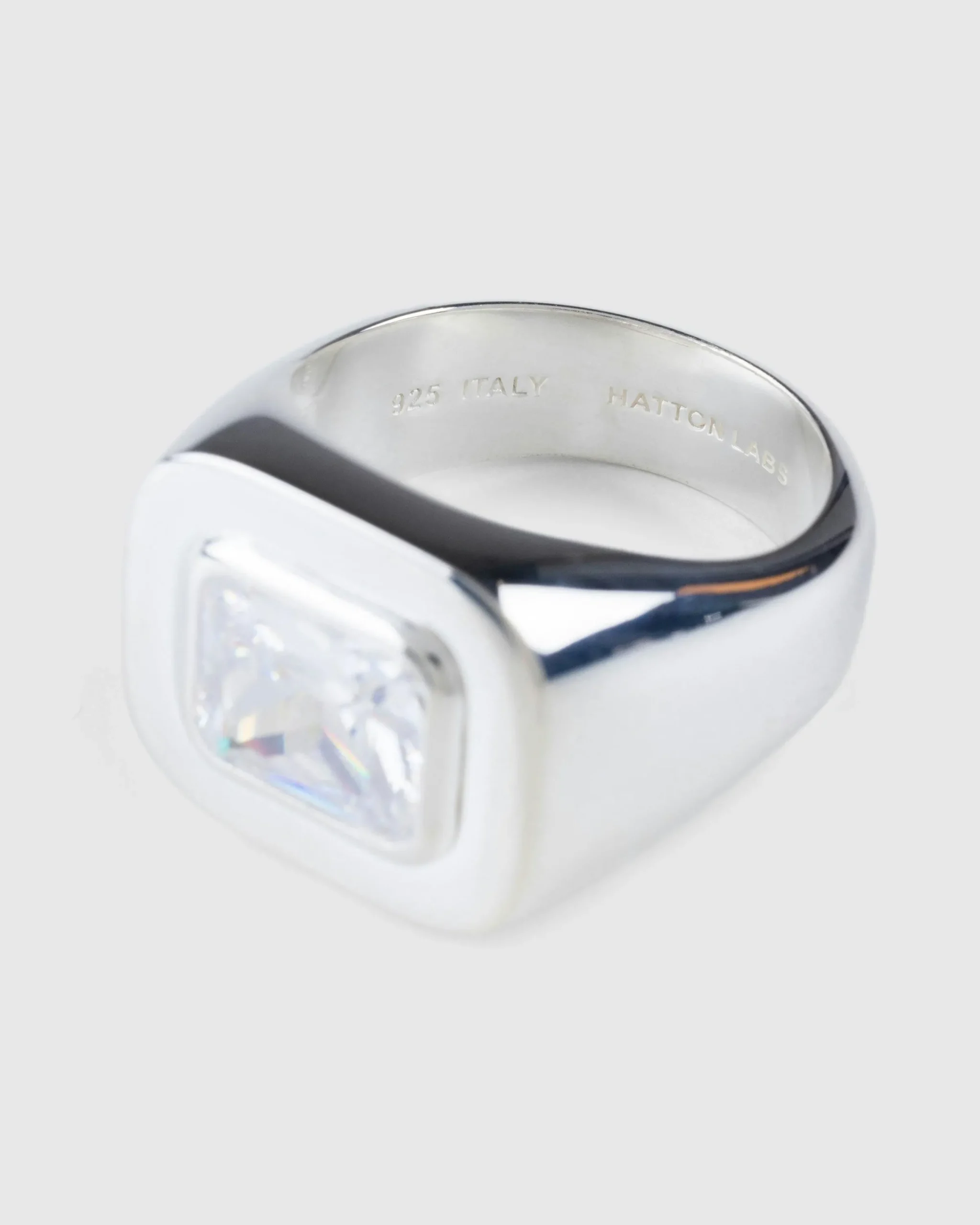 Hatton Labs Emerald Cut Signet Ring- Jewelry