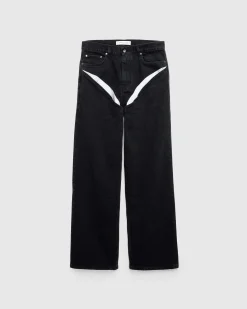 Y/Project Evergreen Cut Out Jeans Evergreen Black- Pants
