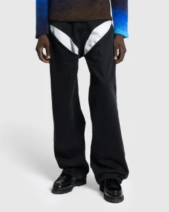 Y/Project Evergreen Cut Out Jeans Evergreen Black- Pants