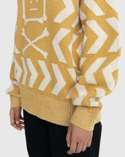 Acne Studios Face Crossbones and Arrow Crewneck Sweater- Knitwear