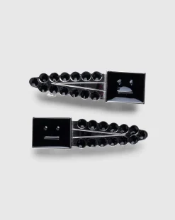 Acne Studios face Logo Hair Clips- Jewelry