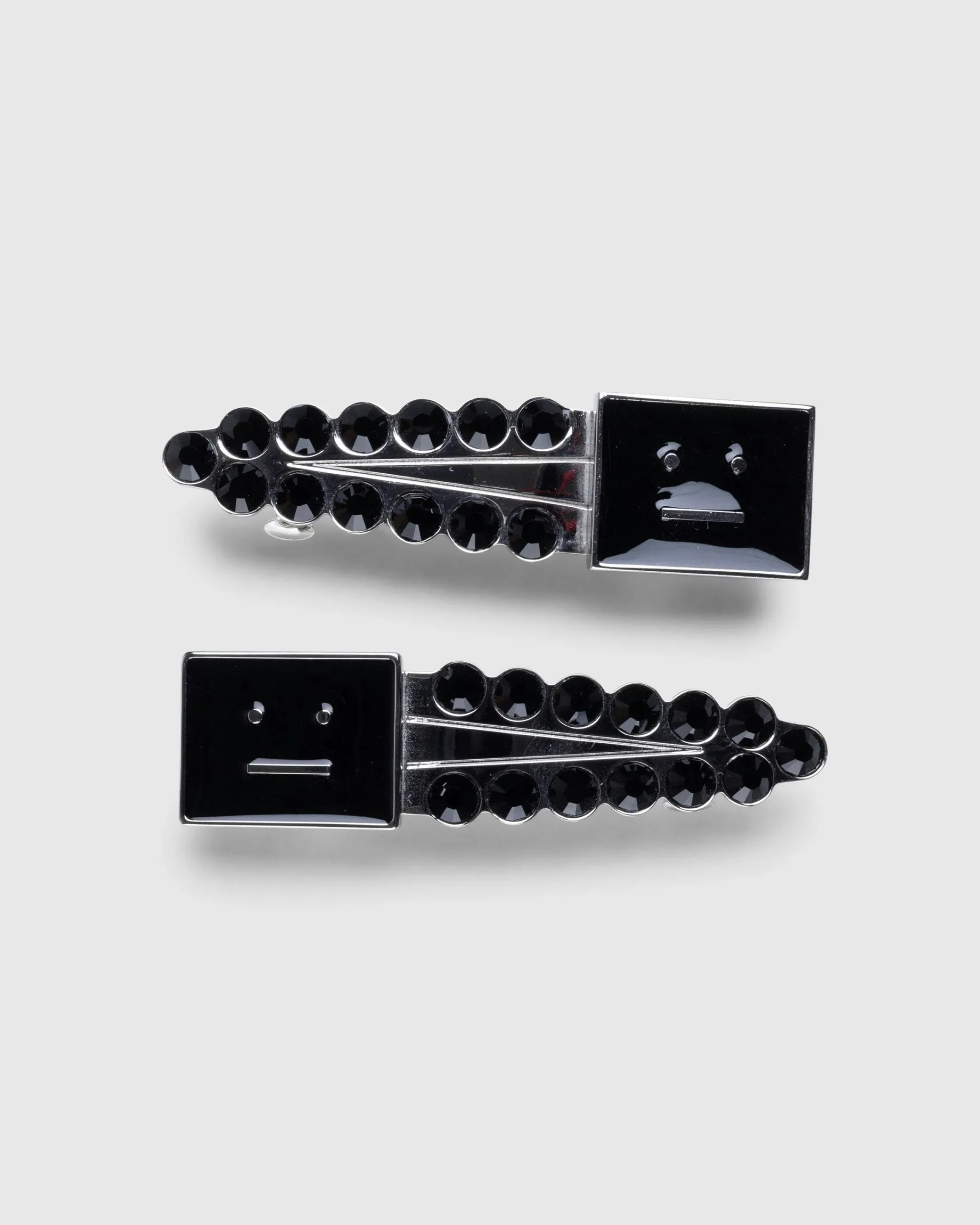 Acne Studios face Logo Hair Clips- Jewelry