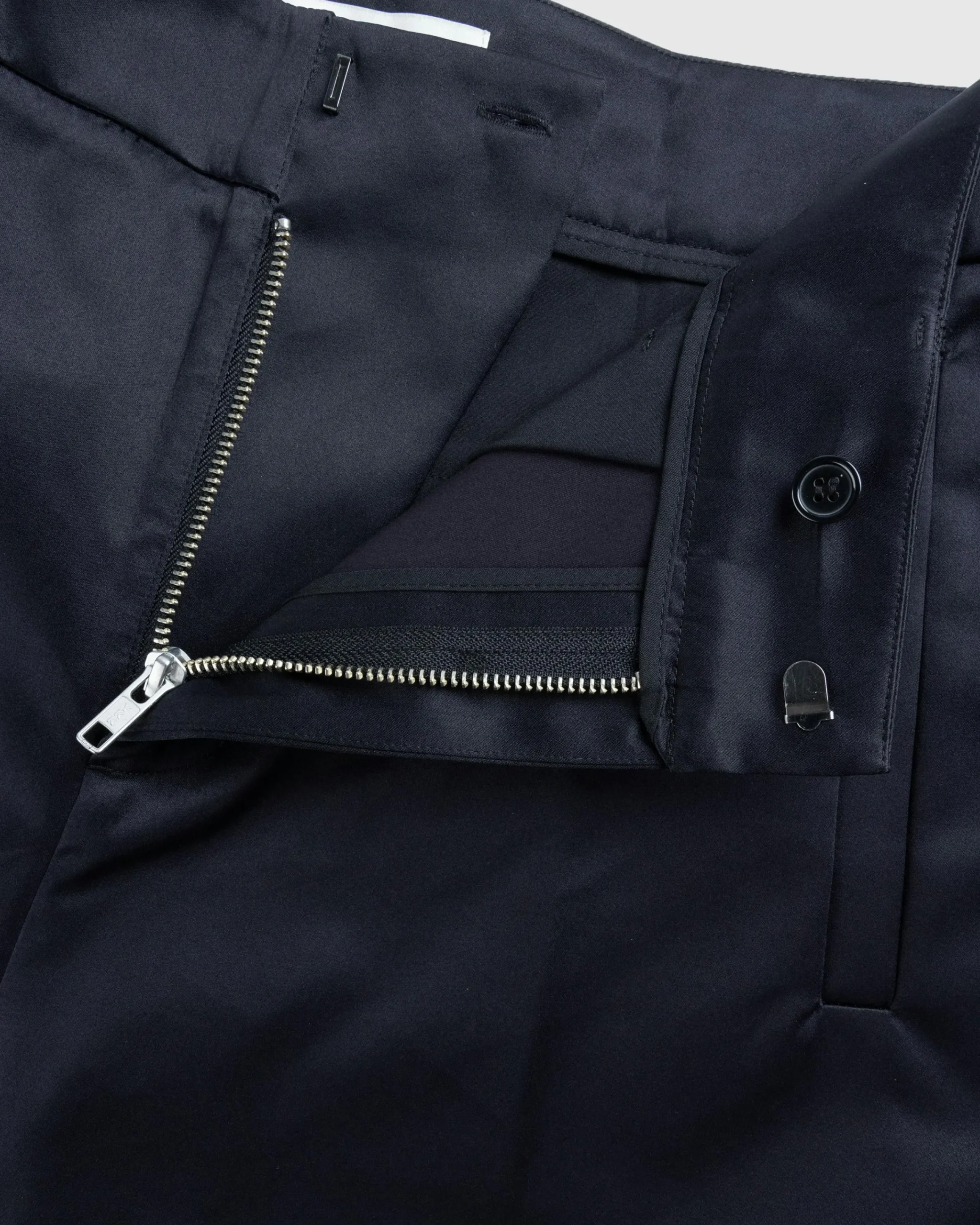 Entire Studios Father Suiting Pant Black Sateen- Pants