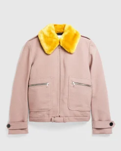 Dries van Noten Fitted Blouson Old Rose- Outerwear