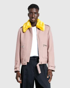 Dries van Noten Fitted Blouson Old Rose- Outerwear