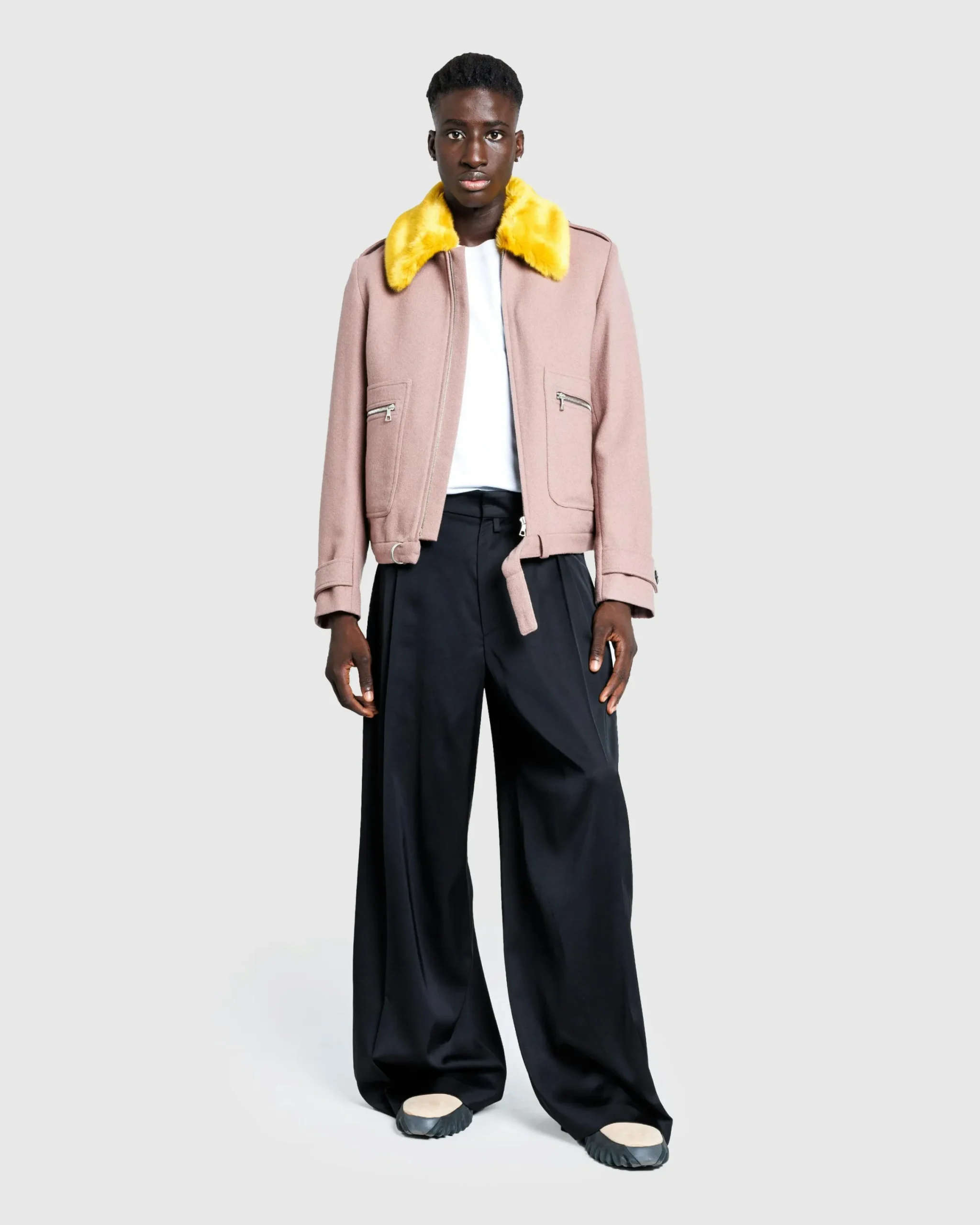 Dries van Noten Fitted Blouson Old Rose- Outerwear