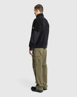 Stone Island Fleece Jacket Lead Grey- Outerwear