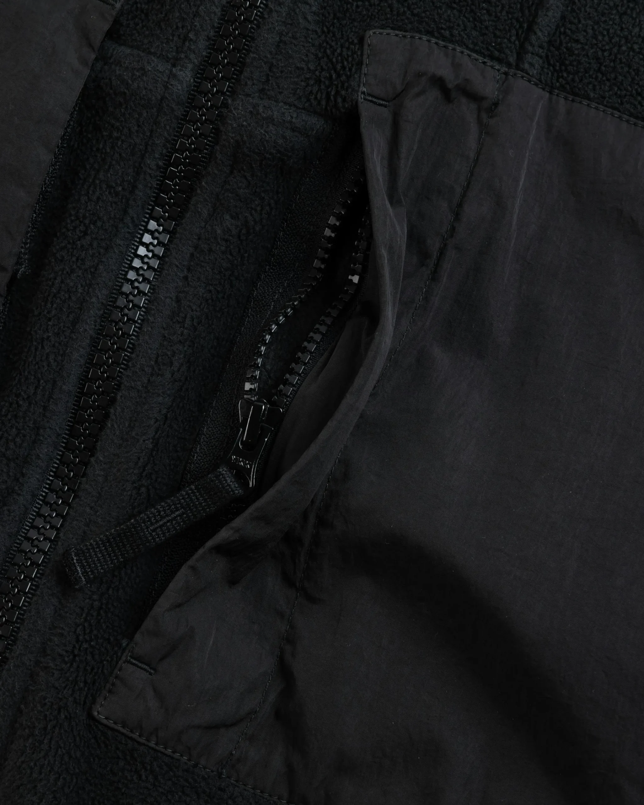 Stone Island Fleece Jacket Lead Grey- Outerwear