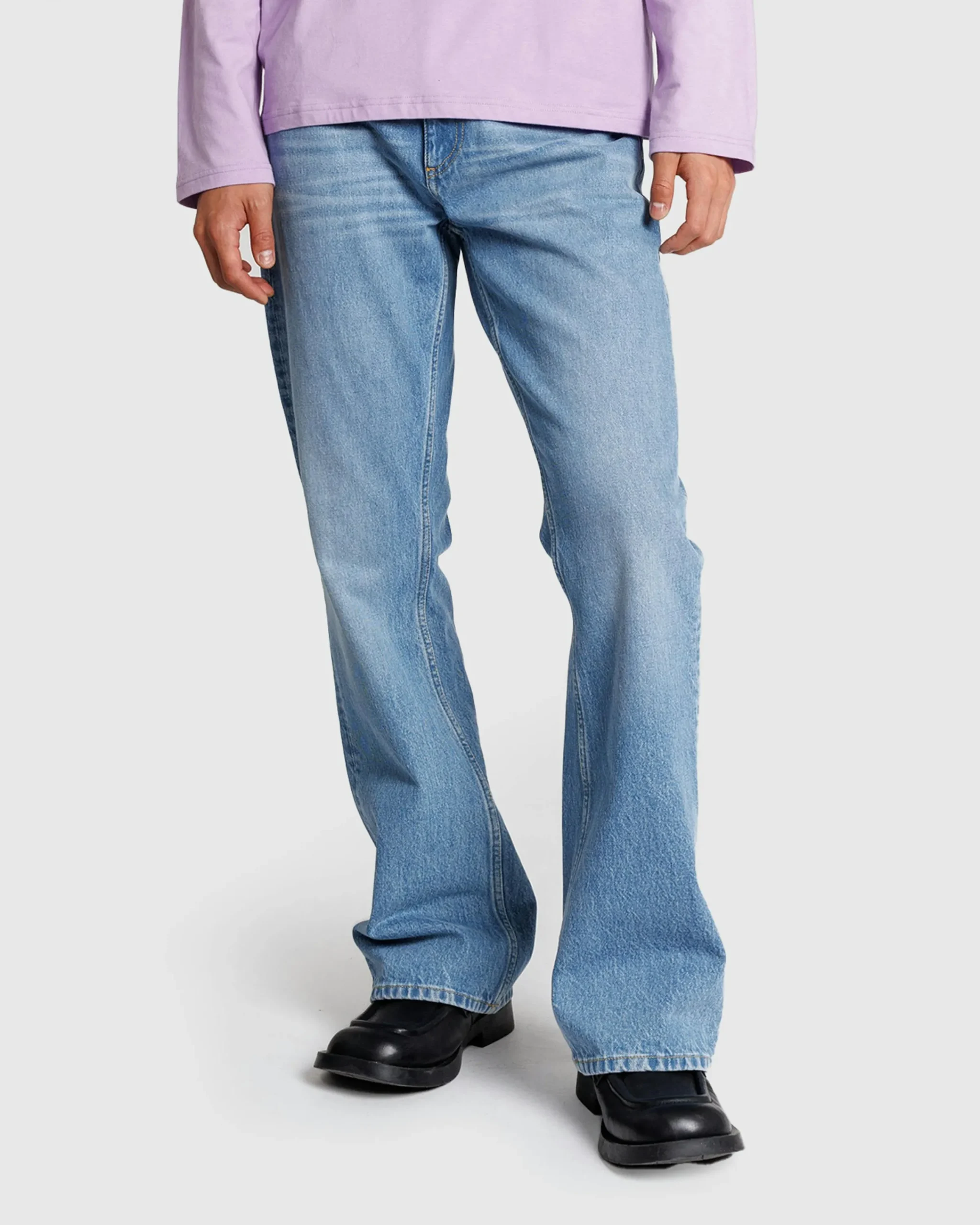 Stockholm Surfboard Club Fog Denim Light Blue- Pants