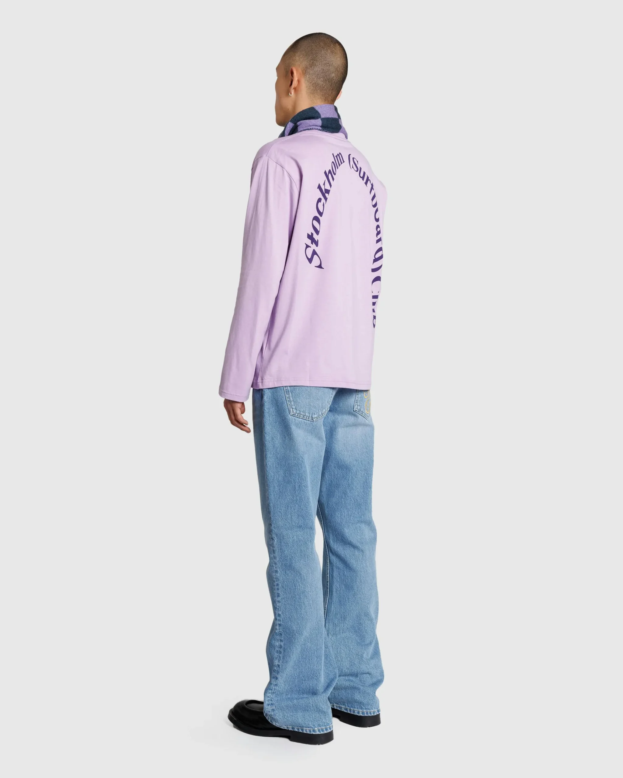 Stockholm Surfboard Club Fog Denim Light Blue- Pants