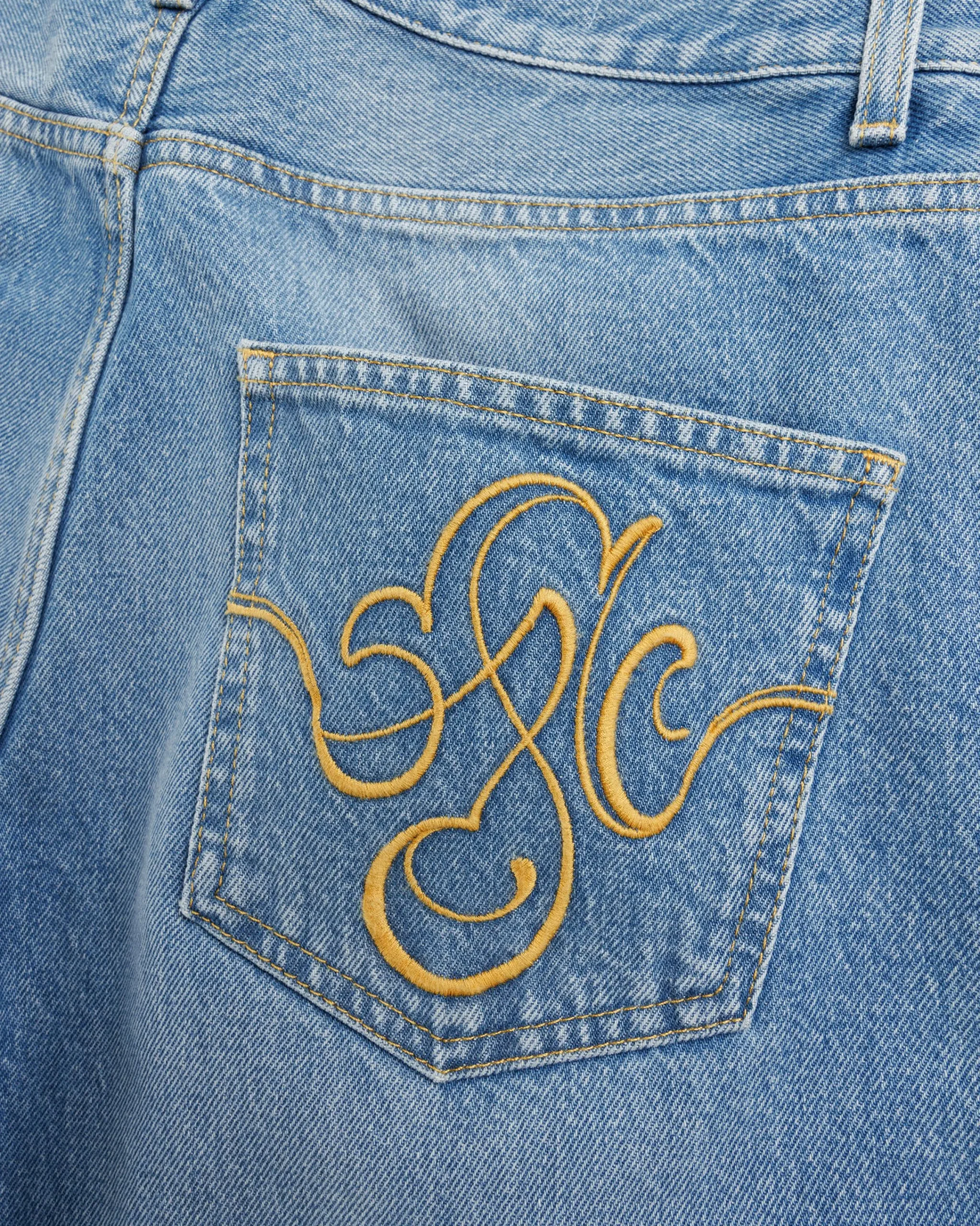 Stockholm Surfboard Club Fog Denim Light Blue- Pants