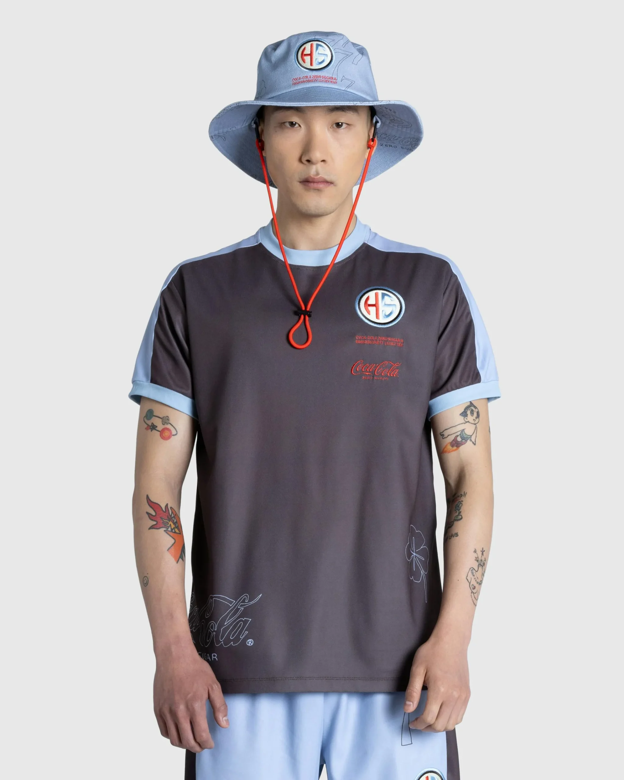 Highsnobiety Football Tee /Blue- Tops