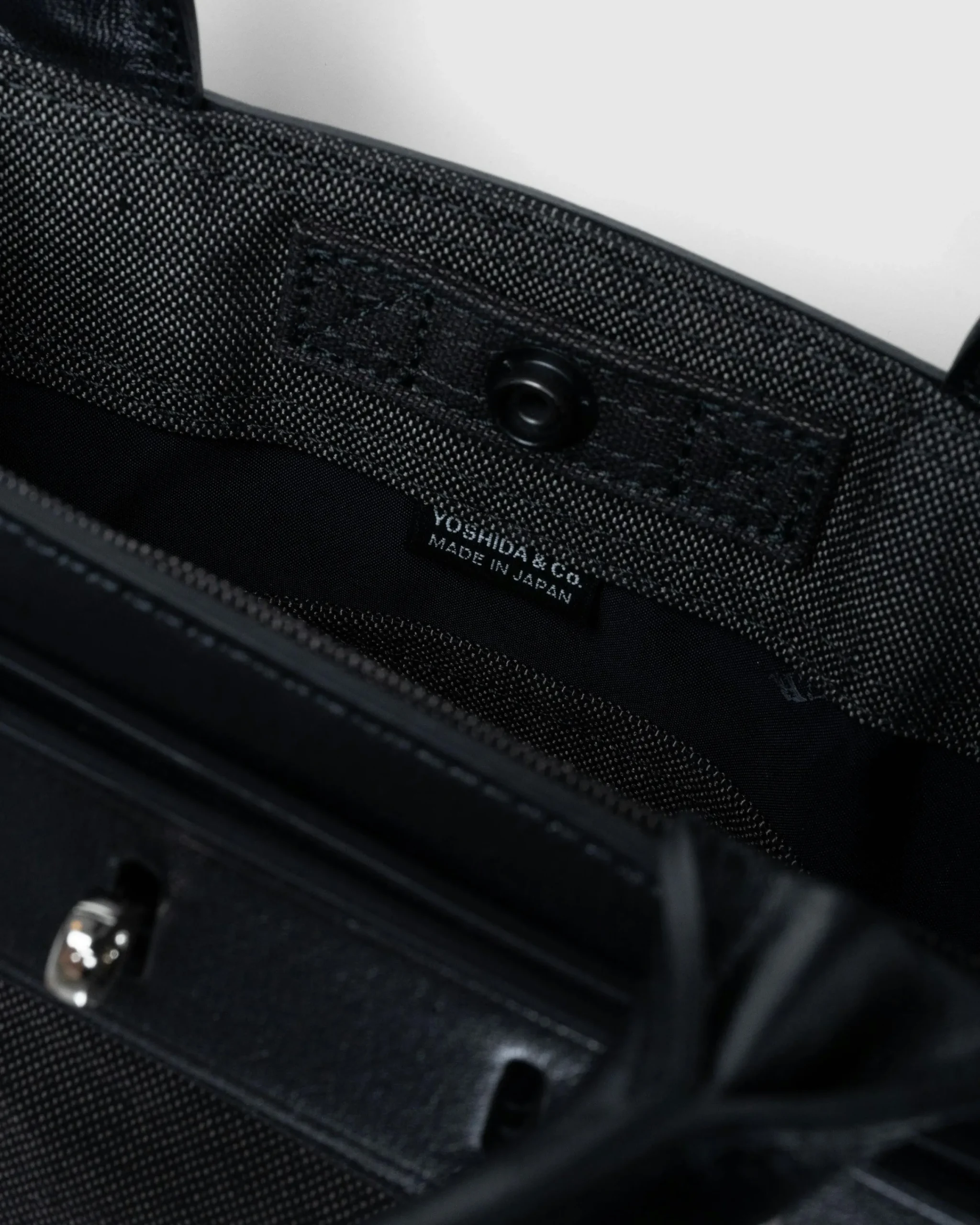 Porter-Yoshida & Co. Fork 2-Way Tote Bag Black- Bags