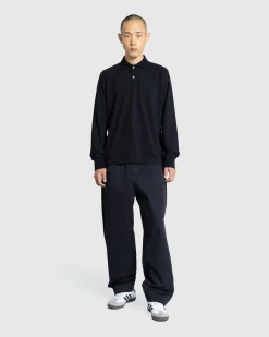 Meta Campania Collective Frank Long-Sleeve Jersey Cotton Piquet Polo- Tops
