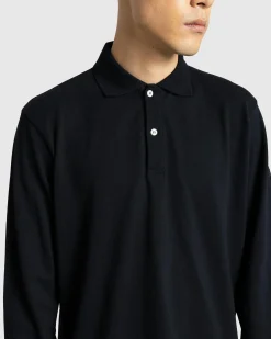 Meta Campania Collective Frank Long-Sleeve Jersey Cotton Piquet Polo- Tops