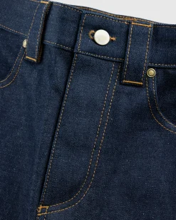 Meta Campania Collective Frankie Raw Denim Straight Leg Workwear Trousers Midnight Blue- Pants
