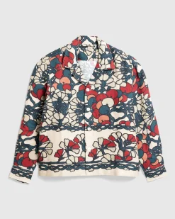 Bode Garden Lattice Long-Sleeve Shirt Ecru/Multi- Shirts